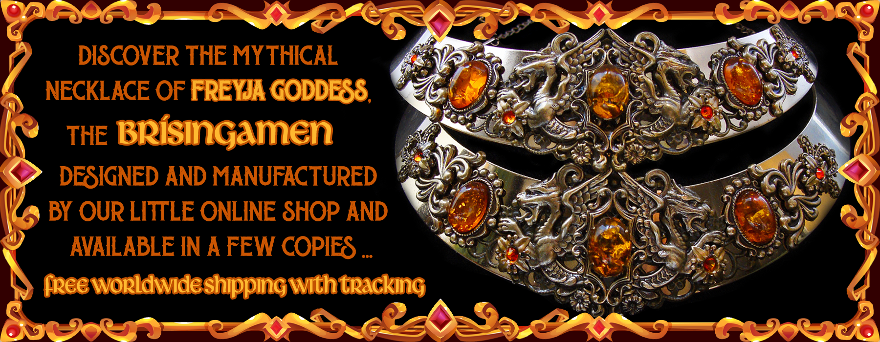 The mythical Brisingamen Necklace - necklace of Freyja's Goddess